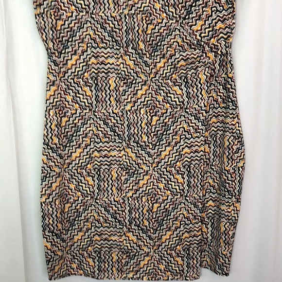 CATO Womens Abstract Print Faux Wrap Dress - Size L - Picture 6 of 11